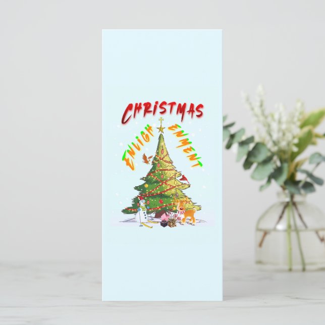 Ilustración de navidades (Anverso de pie)