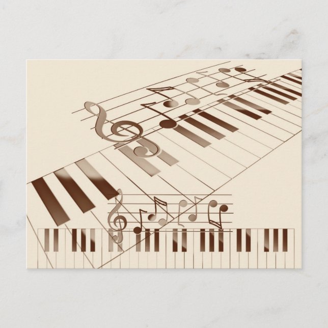 Ilustracion de notas de música (Anverso)
