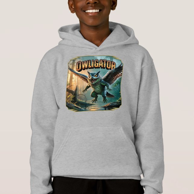 Ilustración de Owligator – Cocodrilo Búho Divertid (Anverso)