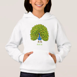 Ilustracion de pájaro pavo real