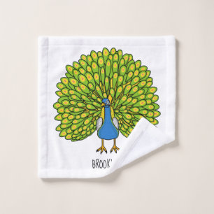 Ilustracion de pájaro pavo real