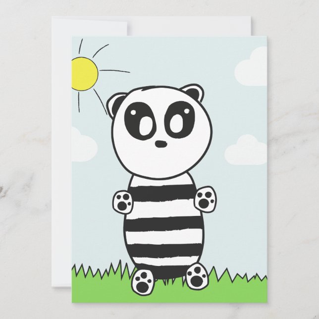 Ilustración de Panda Adorable (Anverso)