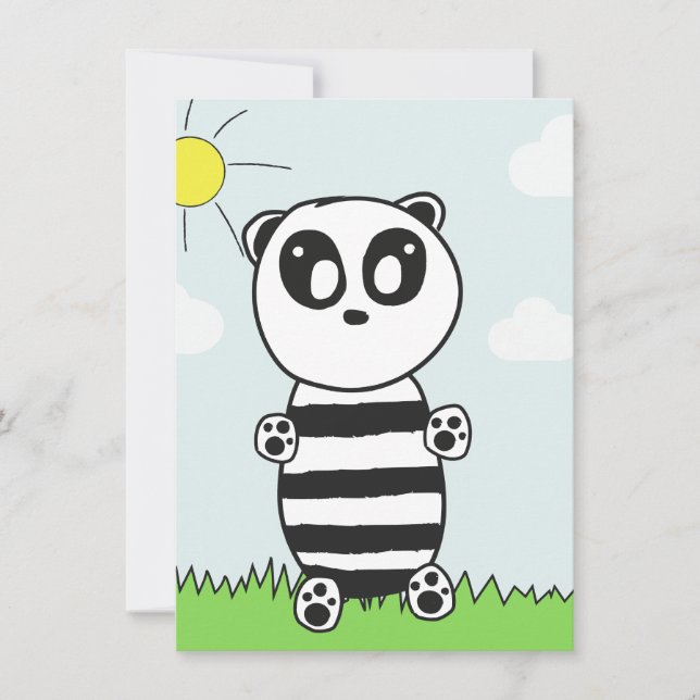Ilustración de Panda Adorable (Anverso)