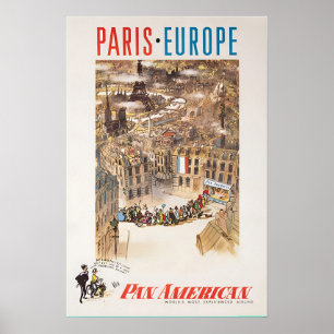 Ilustración de París Europa Arte Francia Impresión