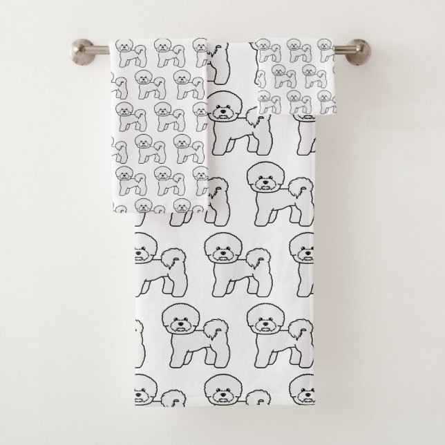 Ilustración de patrón de perro de dibujos animados (In situ)