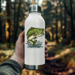 Ilustracion de peces grandes de bajo | Pegatina de