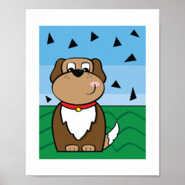 Ilustración de Perro Adorable | Arte Animal para N