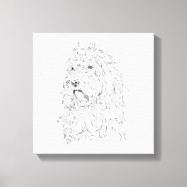 Ilustración de perro, arte de pared Cockapoo
