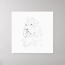 Ilustración de perro, arte de pared Cockapoo