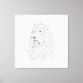Ilustración de perro, arte de pared Cockapoo