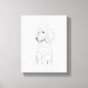 Ilustración de perro Caniche estándar - Arte de ti