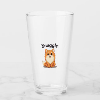 Ilustración de perro lindo Pomerania Snuggle Vinta