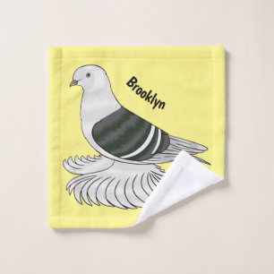 Ilustracion de personalizado de ave de pichón Escu