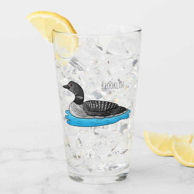 Ilustracion de personalizado de aves de Loon (Anverso (hielo))