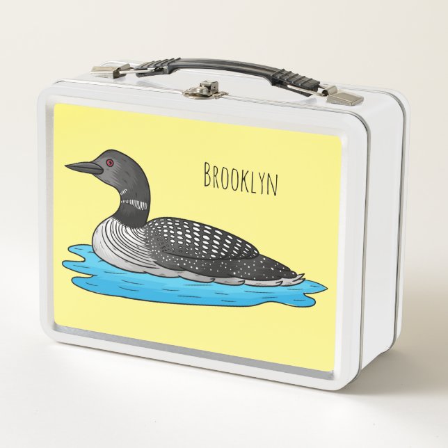 Ilustracion de personalizado de aves de Loon (Anverso)