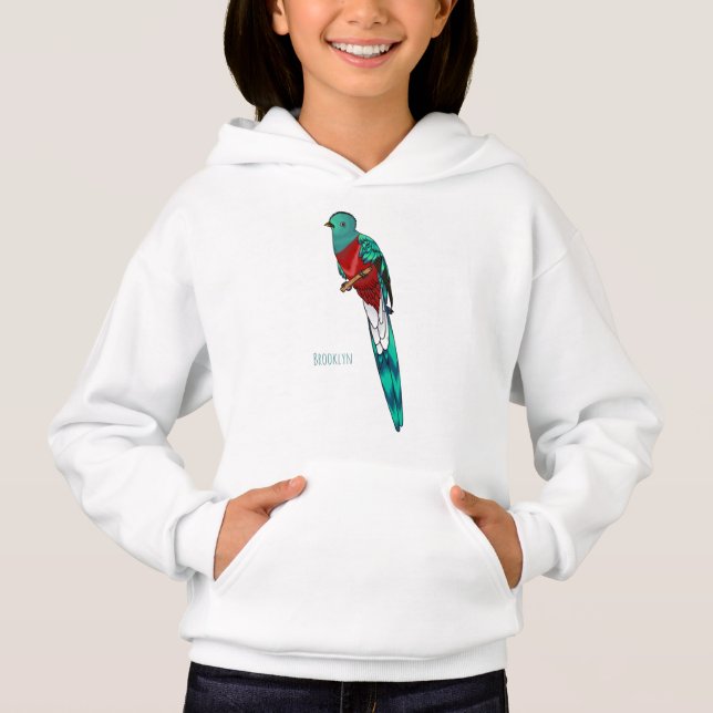 Ilustracion de personalizado de aves quetzales res (Anverso)