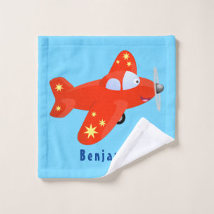 Ilustracion de personalizado de avión rojo con vue