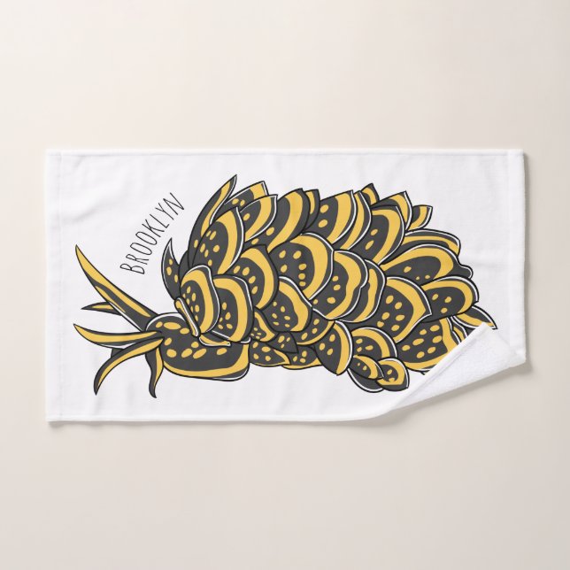 Ilustracion de personalizado de babuena dorada de  (Toalla de mano)