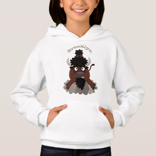 Ilustracion de personalizado de bisontes búfalos d (Anverso)
