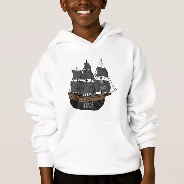 Ilustracion de personalizado de buques piratas (Anverso)