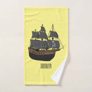 Ilustracion de personalizado de buques piratas