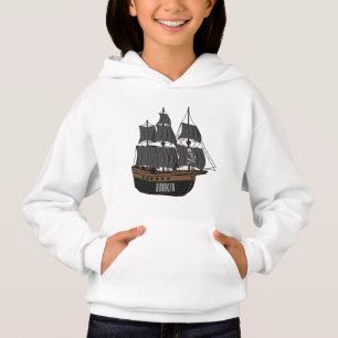 Ilustracion de personalizado de buques piratas