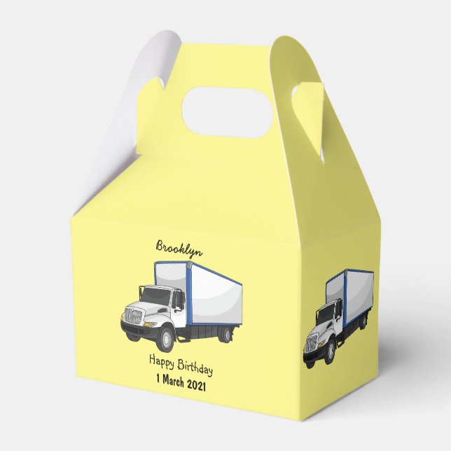 Ilustracion de personalizado de camiones de cajas (Front Side)