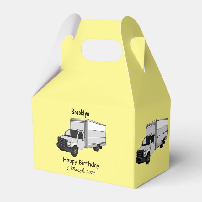 Ilustracion de personalizado de camiones de cajas (Front Side)