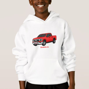 Ilustracion de personalizado de camioneta roja