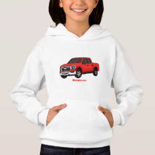 Ilustracion de personalizado de camioneta roja