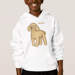 Ilustracion de personalizado de caniche marrón fel