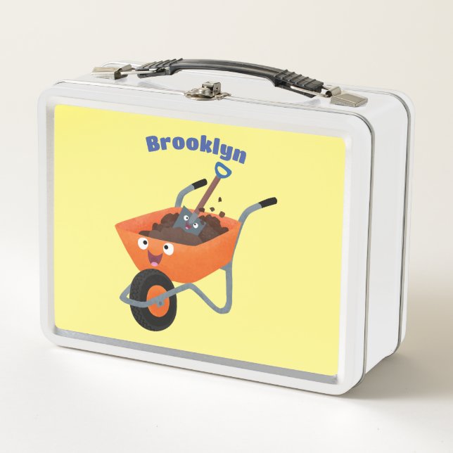 Ilustracion de personalizado de carretilla naranja (Anverso)