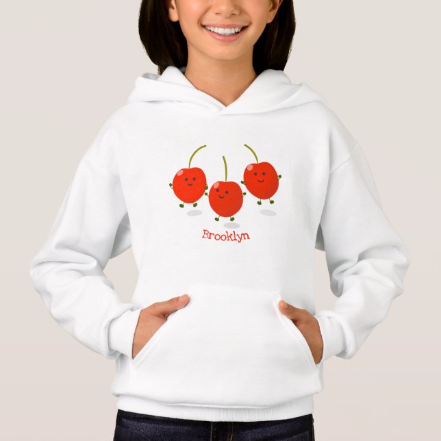 Ilustracion de personalizado de cerezas rojas de s (Anverso)