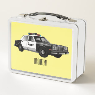 Ilustracion de personalizado de coches de policía