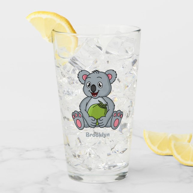 Ilustracion de personalizado de coco y koala cuta (Anverso (hielo))