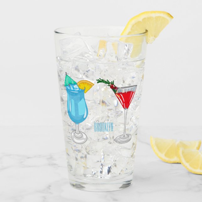 Ilustracion de personalizado de cócteles (Reverso (hielo))