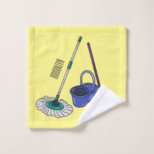 Ilustracion de personalizado de escobas y mopas