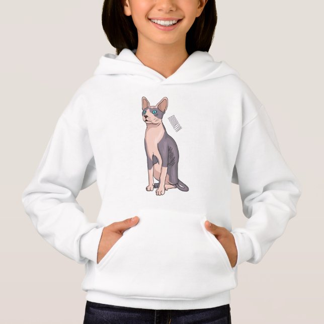 Ilustracion de personalizado de gatos Sfinx (Anverso)