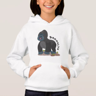 Ilustracion de personalizado de gorila grande y fe