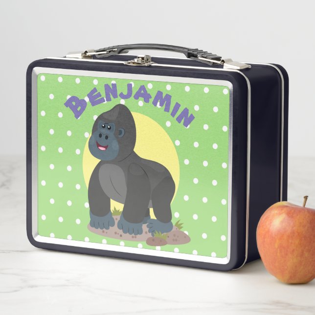 Ilustracion de personalizado de gorila grande y fe (In situ)