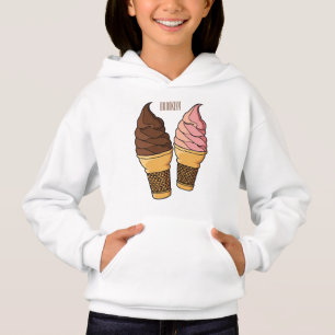 Ilustracion de personalizado de helado de cono