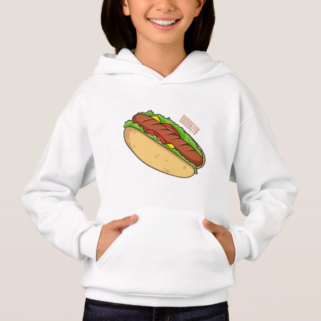 Ilustracion de personalizado de hot dog (Anverso)