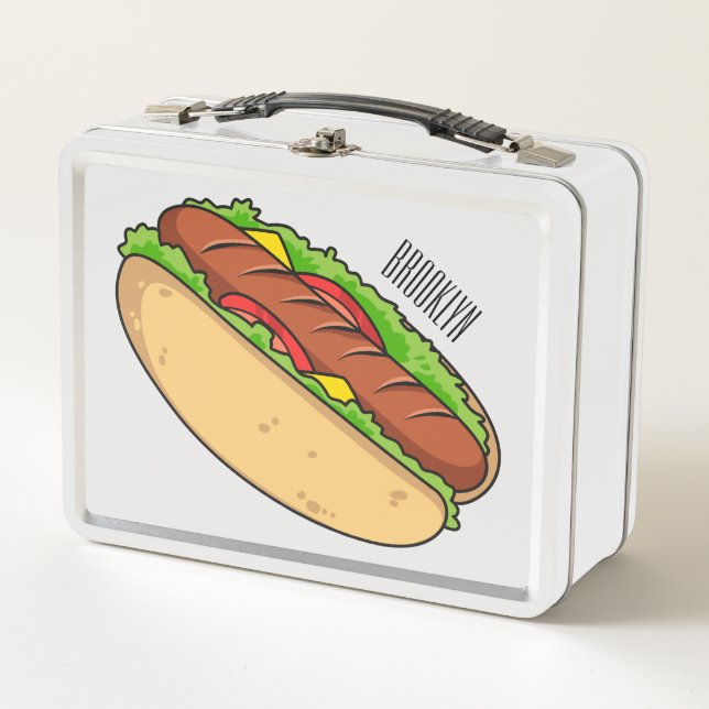 Ilustracion de personalizado de hot dog (Anverso)