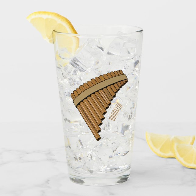 Ilustracion de personalizado de la flauta de pan / (Anverso (hielo))