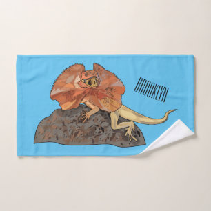 Ilustracion de personalizado de lagarto de cuello 