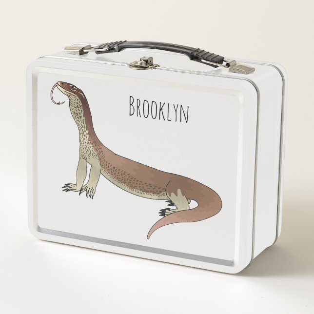 Ilustracion de personalizado de lagarto de monitor (Anverso)