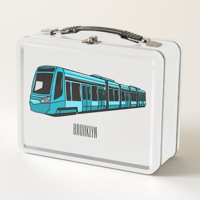 Ilustracion de personalizado de locomotora eléctri (Anverso)