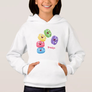 Ilustracion de personalizado de macarons graciosos