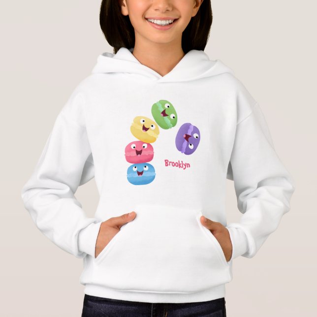 Ilustracion de personalizado de macarons graciosos (Anverso)