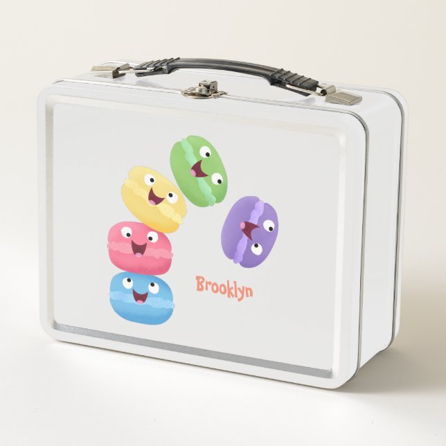 Ilustracion de personalizado de macarons graciosos (Anverso)